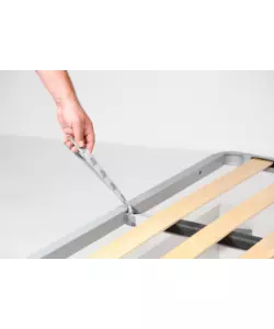 LETTO SINGOLO CONTENITORE "BED BOX" BIANCO 90X190 CM